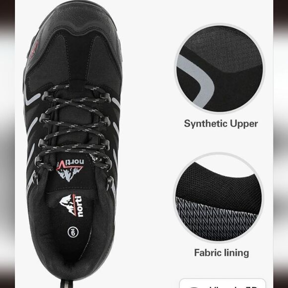 💲2️⃣0️⃣ Bundled ✔️Men's Hiking Shoe Nortiv 8 Dark Shoe size 13 - Picture 4 of 6